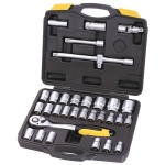 Набір торцевих насадок MASTERTOOL PROFI CrV 1/2" 8-32 мм тріскачка 72Т 32 шт кейс 78-4032