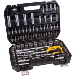Набір ключів та насадок торцевих MASTERTOOL CrV 1/4" і 1/2" 94 шт 78-5094 - Зображення 2