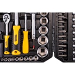 Набір ключів та насадок торцевих MASTERTOOL CrV 1/4" і 1/2" 94 шт 78-5094 - Зображення 5