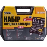 Набір ключів та насадок торцевих MASTERTOOL CrV 1/4" і 1/2" 94 шт 78-5094 - Зображення 10