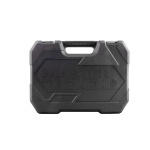 Набір торцевих насадок MASTERTOOL CrV 1/4" і 1/2" тріскачка 72Т 108 шт кейс 78-5108 - Зображення 2