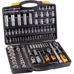 Набір торцевих насадок MASTERTOOL PROFI CrV 1/4"-1/2" тріскачка 72Т 111 шт кейс 78-5111 - Зображення 2