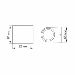 LED Світильник архітектурний IP54 VIDEX 3W 2700K (VL-AR031-032B) - Зображення 3