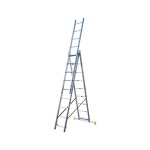 Драбина алюмінієва MASTERTOOL 3-секційна 3х9 сходинок 79-1309