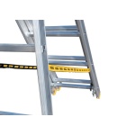 Драбина алюмінієва MASTERTOOL 3-секційна 3х9 сходинок 79-1309 - Зображення 8