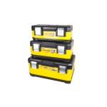Скрині для інструменту MASTERTOOL комплект 3 шт 18"+19.5"+21" металевий корпус металеві замки (79-2918/2920/2921) 79-2009