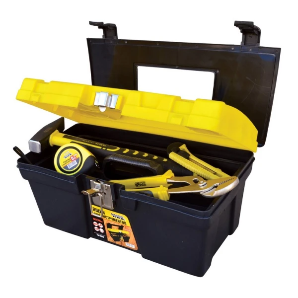Скринька для інструменту MASTERTOOL 16" (405х225х205 мм) металеві замки 79-2039