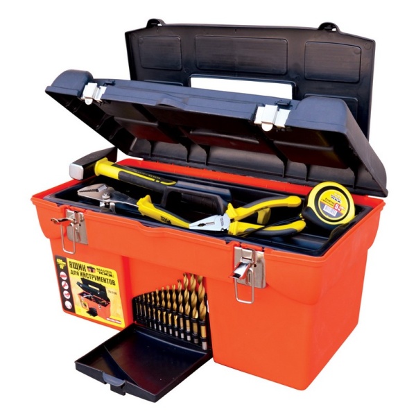Скринька для інструменту MASTERTOOL 19" (480х265х252 мм) металеві замки 79-2106