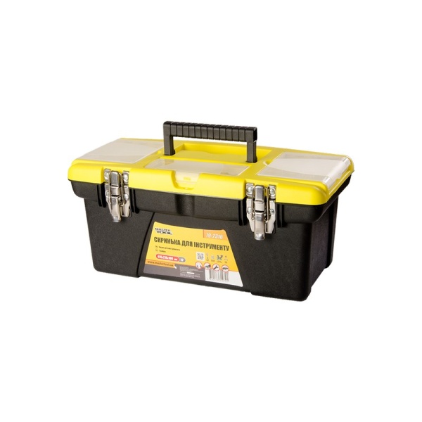 Скринька для інструменту MASTERTOOL 16" (415х210х190 мм) знімні органайзери металеві замки 79-2316