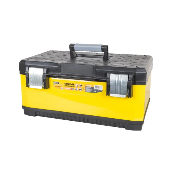Скриня для інструменту MASTERTOOL 21" (556х366х266 мм) металевий корпус металеві замки 79-2921
