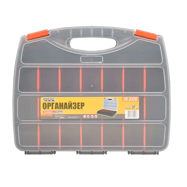 Органайзер з ручкою MASTERTOOL 21 секція 12.5" (320х260х50 мм) 79-3126