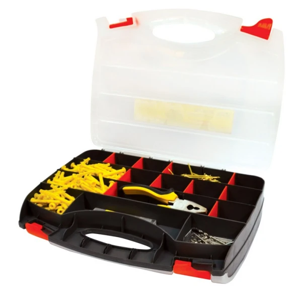 Органайзер із ручкою двосторонній MASTERTOOL 30 секцій 15" (380х290х80 мм) 79-3130