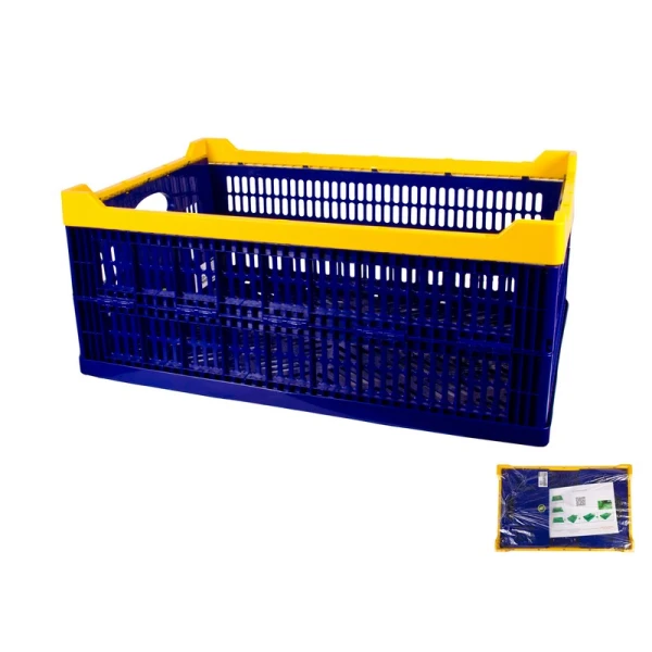 Скринька складна пластикова MASTERTOOL 600х400х240 мм синя 79-3951
