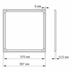 LED панель ART VIDEX 40W 4100K 220V (VL-PA404W) - Зображення 3
