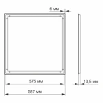 LED панель ART VIDEX 40W 4100K 220V (VL-PA404W) - Зображення 3