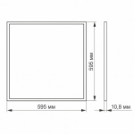 LED панель VIDEX 40W 4100K 220V матова 5шт (VL-P404W) - Зображення 3