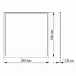 LED панель VIDEX 40W 4100K 220V матова 5шт (VL-P404W) - Зображення 3