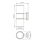 LED Світильник архітектурний AR082G IP54 VIDEX E27x2 - Зображення 4