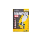 Фарбопульт MASTERTOOL HVLP HQ ВБ 600 мл пластик Ø1.3 мм 400 л/хв 2-3 бар 80-8985 - Зображення 2