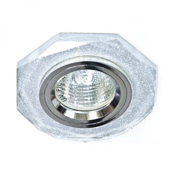 Світильник 8020-2/(CD3003) мерехтливе срібло-срібло MR16 50W SHSV/SV Feron