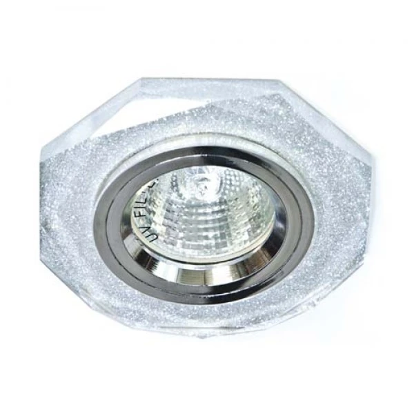 Світильник 8020-2/(CD3003) мерехтливе срібло-срібло MR16 50W SHSV/SV Feron
