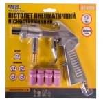 Пістолет піскоструминний MASTERTOOL Ø4.5/5/6/7 мм кераміка + Ø6 мм метал 320-420 л/хв 10 бар під шланг 81-8709 - Зображення 2