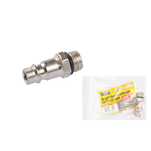 Штуцер під з'єднання швидкоз'ємне MASTERTOOL 1/4" ЗР 81-9240