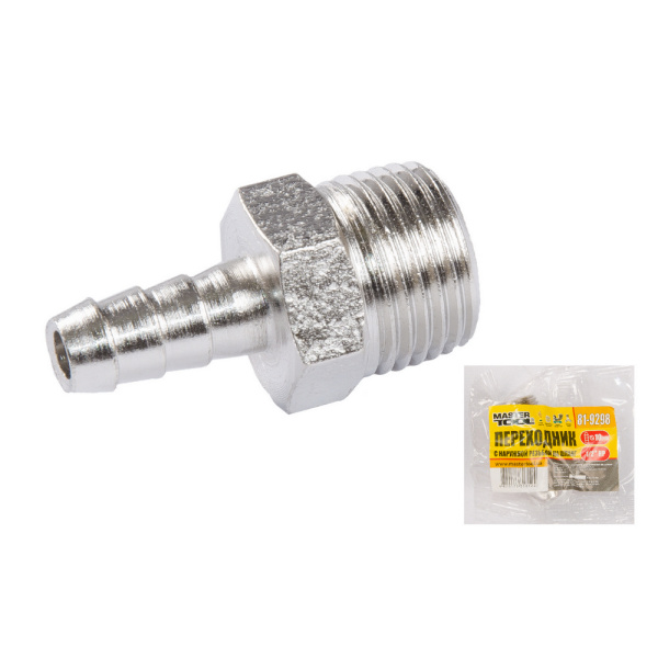 Перехідник MASTERTOOL із ЗР 1/2" на "ялинку" 10 мм 81-9298
