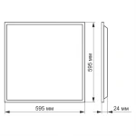 LED панель VIDEX 48W 4100K матова 2шт/упак - Зображення 3