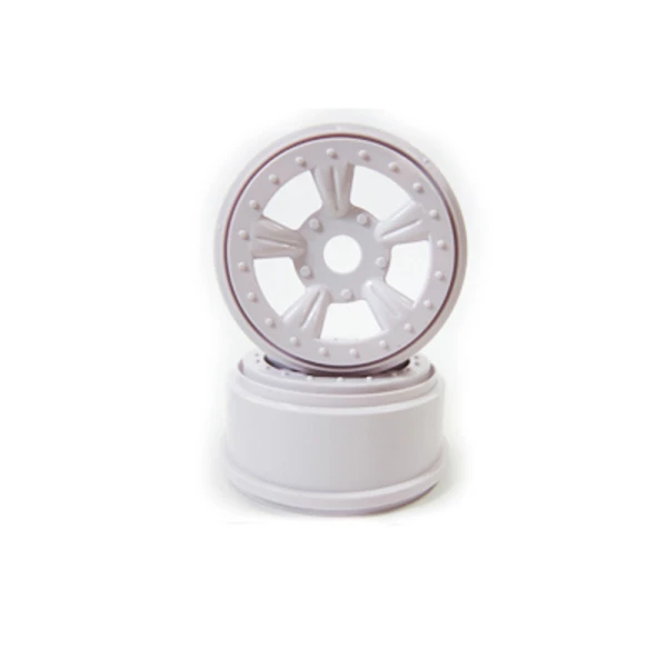 (8E132W) White Rims For Short Course Truck 2P