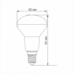 LED лампа TITANUM R50 6W E14 3000K - Зображення 3