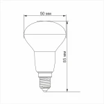 LED лампа TITANUM R50 6W E14 3000K - Зображення 3