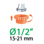 Насадка на кран В1/2" - 3/4" Claber на блістері (8804) - Зображення 2