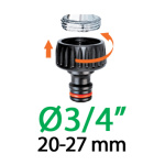 Насадка на кран В1/2" - 3/4" Claber на блістері (8804) - Зображення 4