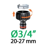Насадка на кран В1/2" - 3/4" Claber на блістері (8804) - Зображення 4
