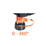 Дощувач Claber Testina Impact 8705 імпульсний, 397 м² - Зображення 3