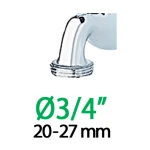 Claber Адаптер 1/2"-3/4"В для конектора поливального шлангу Ergogrip - Зображення 2