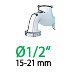Насадка на кран Claber В1/2" - В3/4" (8557) - Зображення 3