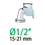 Насадка на кран Claber В1/2" - В3/4" (8557) - Зображення 3