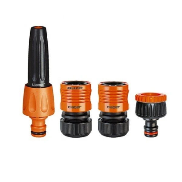 Claber Розпилювач струменевий, 2 конектори 1/2" аквастоп, адаптер конектора 1/2-3/4"