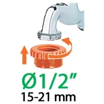 Claber Розподілювач 1/2"-3/4"У вихід 2-х канальний адаптер конектора Y - Зображення 2