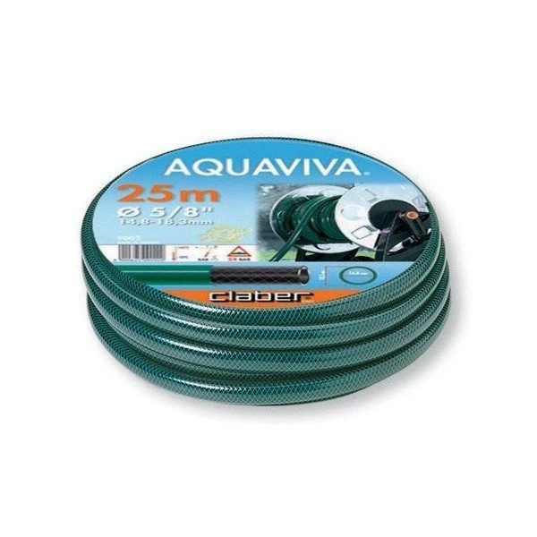Шланг для поливу Claber Aquaviva 9002, 25 м 5/8" зелений