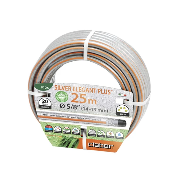 Claber Шланг поливальний 5/8" 25м Silver Elegant Plus