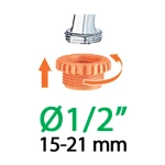 Claber Адаптер 1/2"-3/4"В для конектора поливального шлангу - Зображення 2