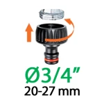 Claber Адаптер 1/2"-3/4"В для конектора поливального шлангу - Зображення 4