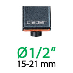 Claber Штуцер 1/2"-3/4"Н*16мм для крапельної трубки 1/2" з затисканням - Зображення 3