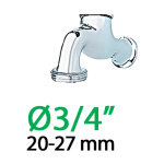 Claber Штуцер 1/2"-3/4"Н*16мм для крапельної трубки 1/2" з затисканням - Зображення 4