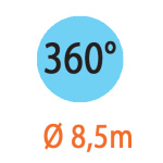 Claber Дощувач мікро 360° 8,5м (5шт) - Зображення 5