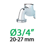 Claber Штуцер 1/2"-3/4"В*16мм для крапельної трубки 1/2" - Зображення 3