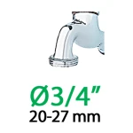 Claber Штуцер 1/2"-3/4"В*16мм для крапельної трубки 1/2" - Зображення 3